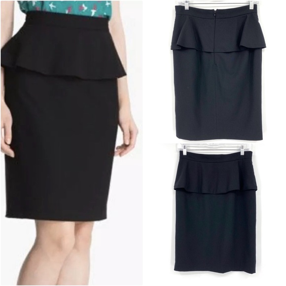 Vince Camuto Dresses & Skirts - Vince Camuto Black Peplum Pencil Dress Skirt  4